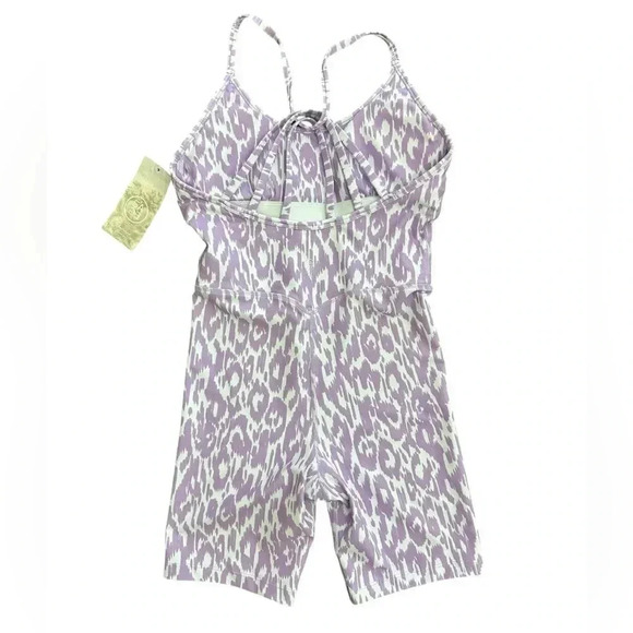 NWT Sage Collective One Piece Activewear Romper Lilac Purple Size XS Stretch - Picture 6 of 7